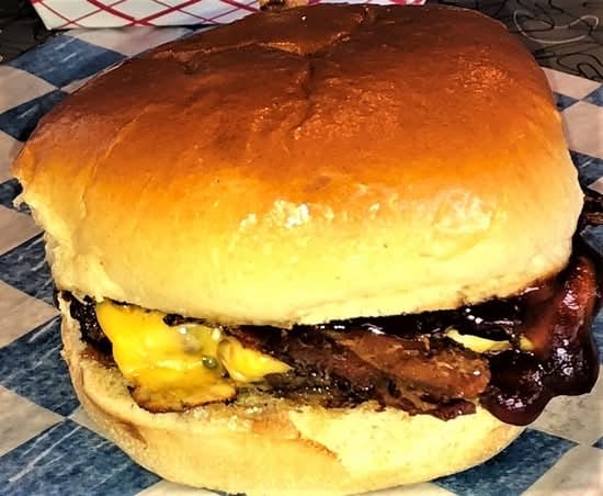 DOUBLE MR B BURGER.